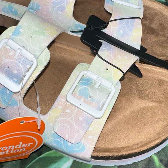 NWT 5Y Smiley Face Velcro Sandal with strap - Picture 4 of 8